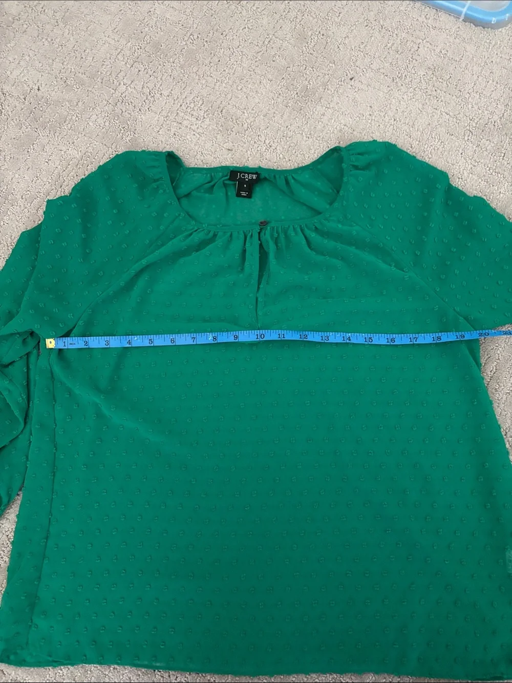 J. Crew slip dot blouse